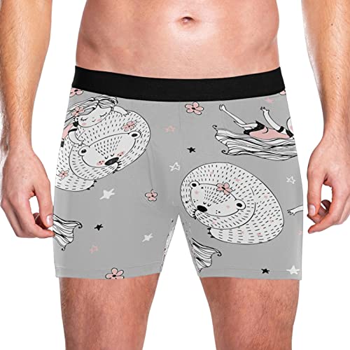 Bóxer para hombre de algodón elástico Vnurnrn ropa interior cómodos pack de 2 2