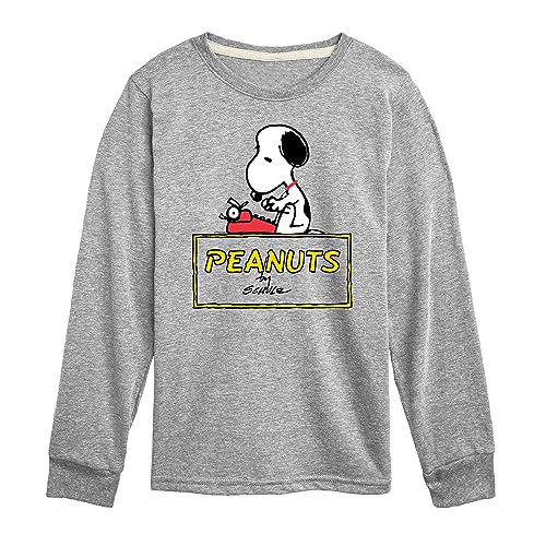 HYBRID APPAREL - Peanuts - Snoopy Typing - Toddler & Youth Long Sleeve Graphic T-Shirt