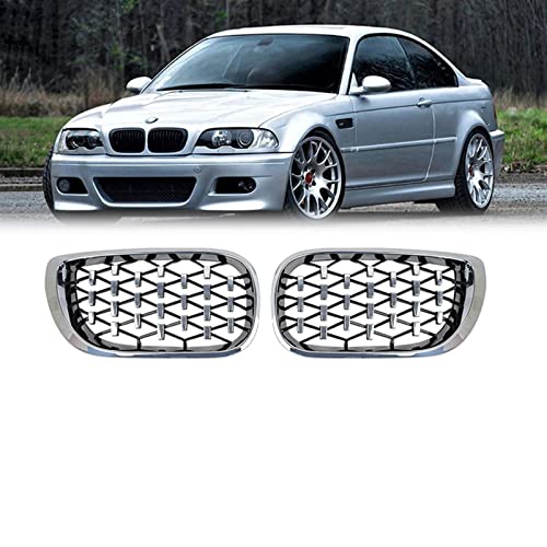 Rejilla E46 de 4 puertas meteor para BMW Serie 3 2002-2005 en ABS diamond 2