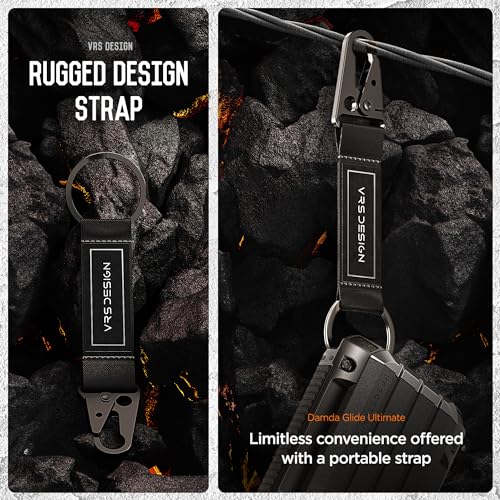 VRS DESIGN Damda Glide Ultimate for Galaxy S24 Ultra Phone Case (2024), Premium Sturdy Fully Covered Camera Lens Protection Cover Wallet Case with Multi-Functional Strap (Khaki)