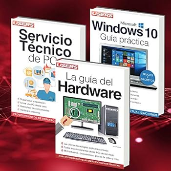 Paperback WINDOWS. HARDWARE. Pack 3 Libros: Windows 10 Guía Práctica; Servicio Técnico de PCs; La Guía del Hardware. (Spanish Edition) [Spanish] Book