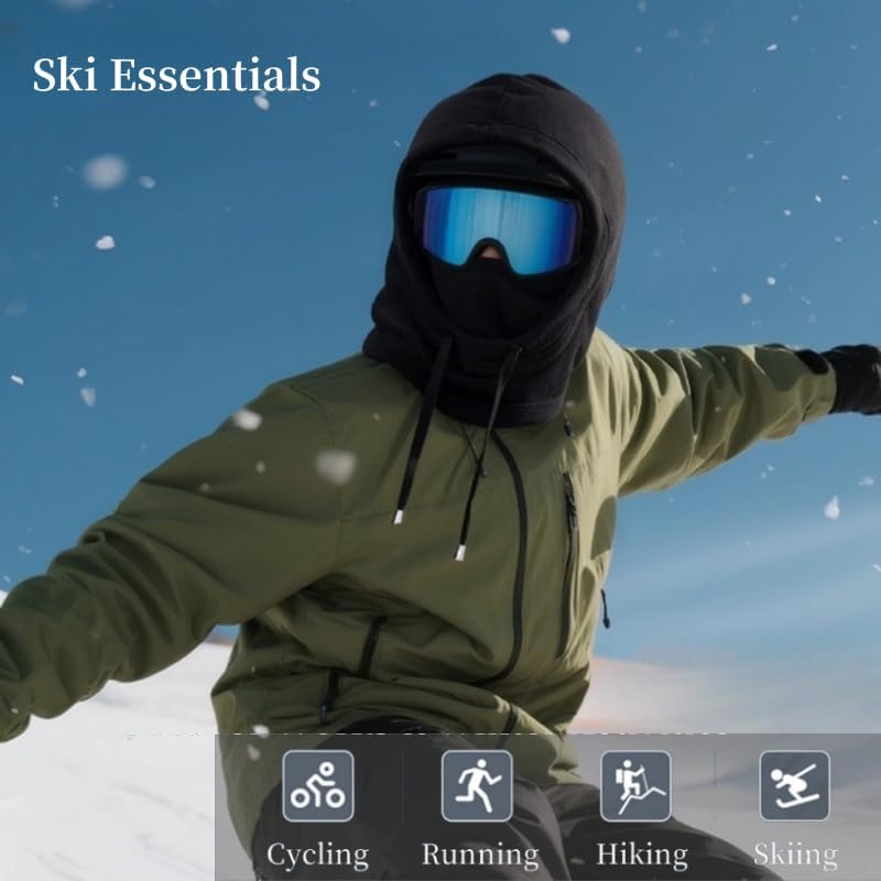 Balaclava Hood Ski Mask for Men Women Winter Scarf Face Masks Neck Head Cover Windproof Fleece Warmer Cold Weather Hat - Image 7