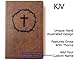 Hand Illustrated and Laser Engraved KJV Bible, Leathertouch Brown, Includes Option to add Engraved Name, Personalized Gift for Wedding, Baptism, Graduation or Birthday…