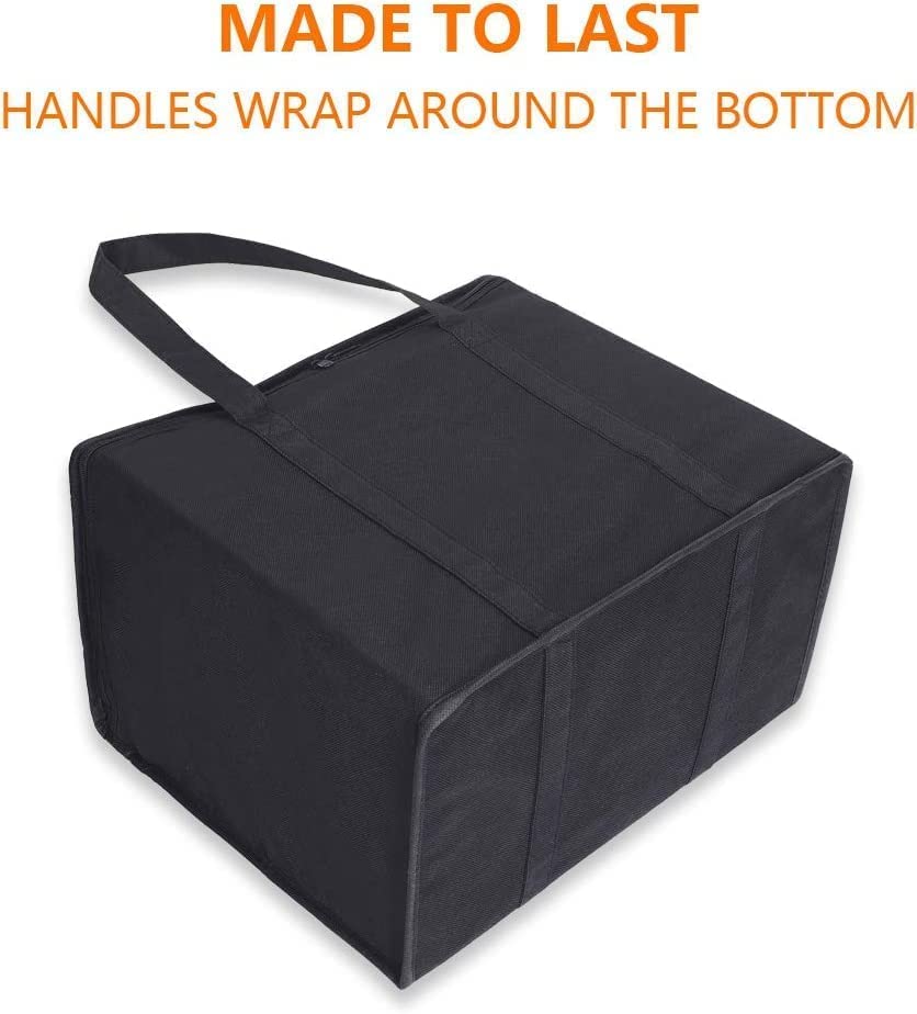 Borsa Termica Per Pranzo Isolata - Media, Pieghevole, 26x16x18 Cm - Con Tasca Frontale E Tracolla Regolabile - Per Ufficio E Picnic - 5