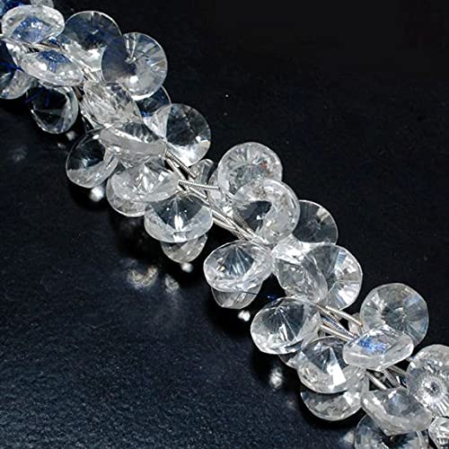 Perles en cristal naturel facettées de 14mm pour bijoux haut de gamme