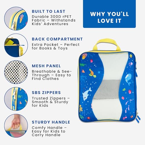 Packing Cubes for Travel – 4 Piece Double SBS Zipper Compression Set (XL, M, M, S)2