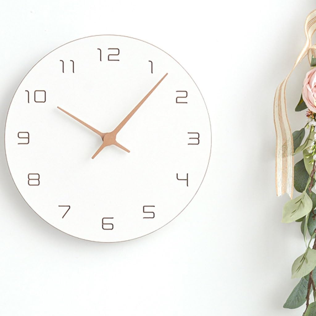Orologio da parete Orologio creativo Orologio da parete nordico Orologio semplice for la casa Soggiorno Camera da letto Studio Orologio silenzioso Reloj De Pared(B)
