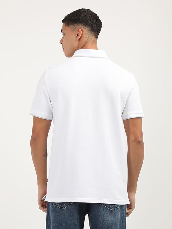 Calvin Klein Men's Liquid Touch Polo Stripe with UV Protection