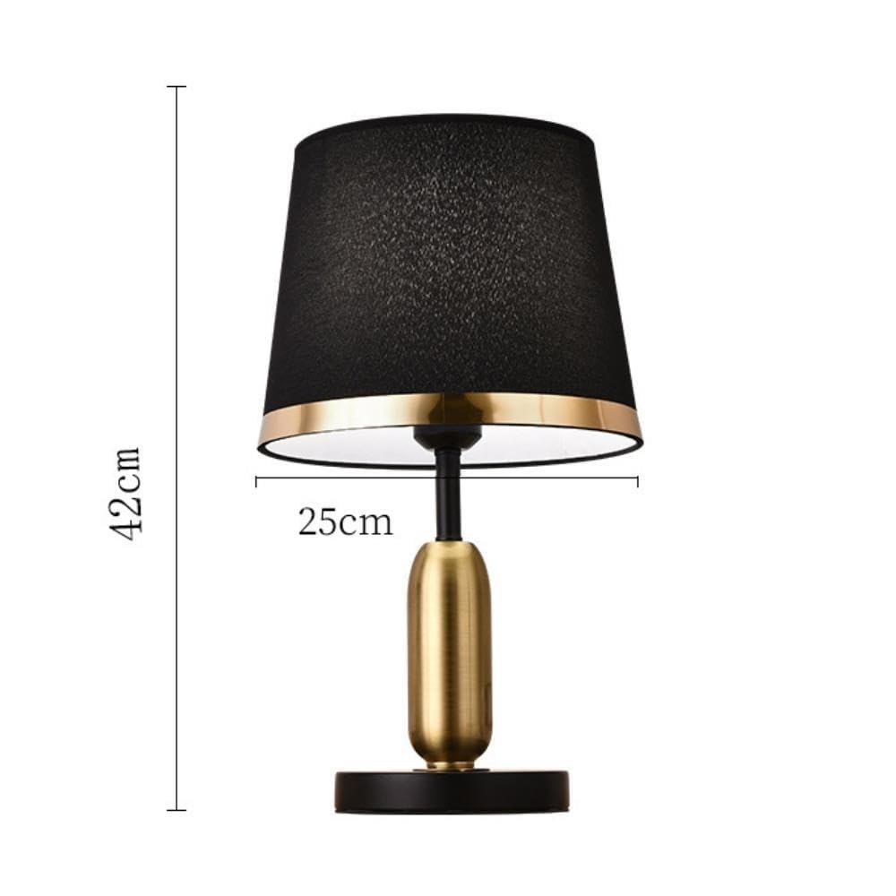 Lampada vintage europea, luce notturna ambientale sul comodino | Vintage europeo, base in metallo, paralume in tessuto, dimmerabile, luce notturna(White)