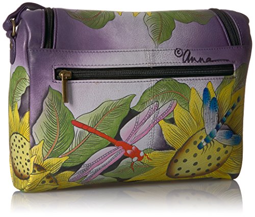 Anna by Anuschka Hand Painted Leather Medium Crossbody, tpd-Tuscan Paradise2