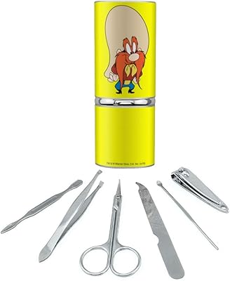 Looney Tunes Yosemite Sam Stainless Steel Manicure Pedicure Grooming Beauty Care Travel Kit