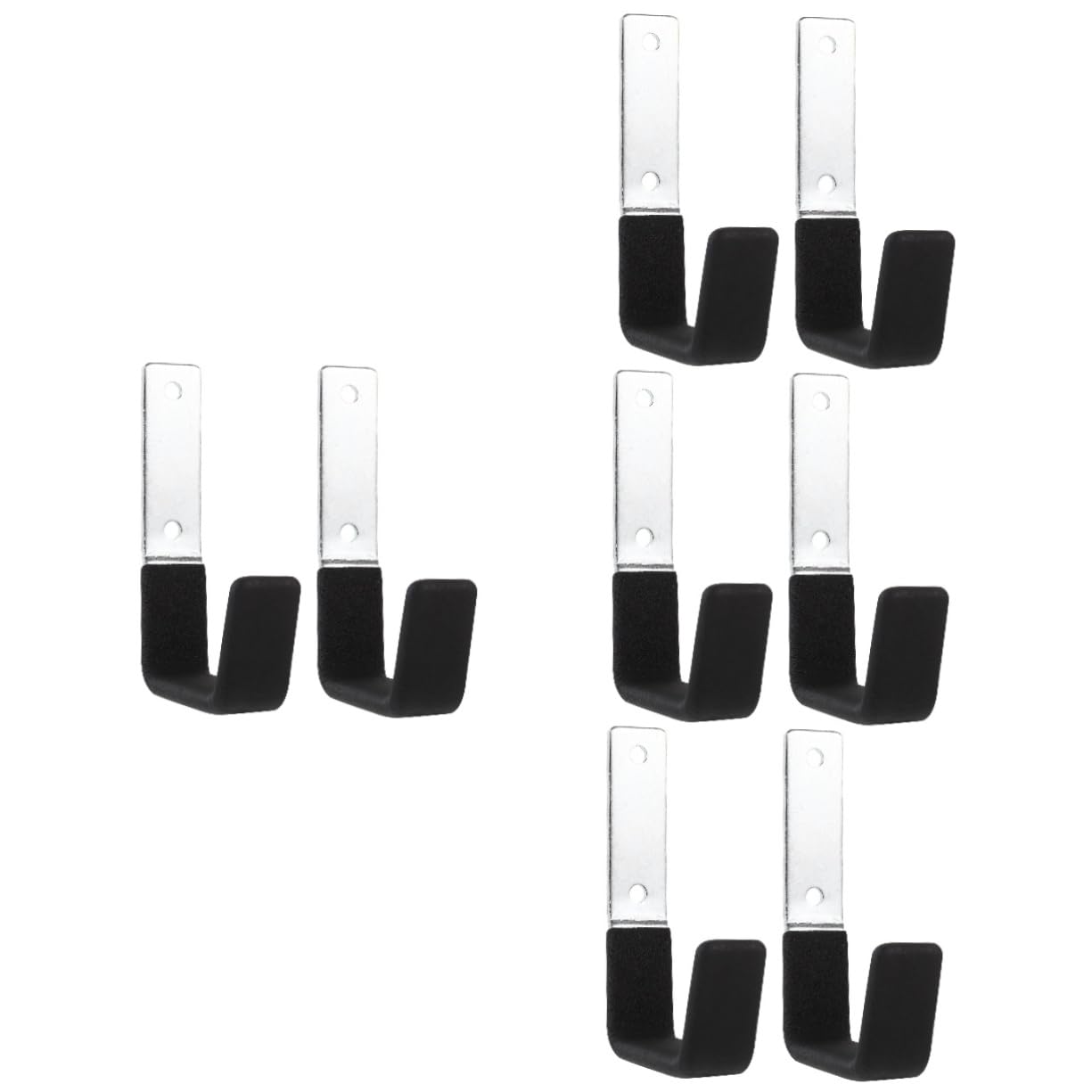 SHINEOFI 4 Set Ganci Da Muro Heavy Duty Per Garage Per Utensili E Attrezzature Ganci Resistenti Per Appendere Strumenti Tubazioni E Scope Facili Da Installare Robusta E Portatile 2 Pezzi*4