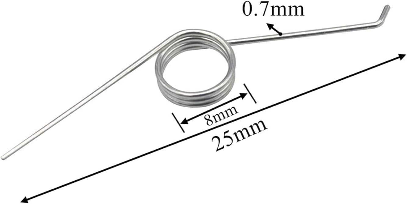 5Pcs V-Shaped Torsion Springs Kit – Multi-Angle 60/90/120/180° Steel Wire Spring, 1.2mm x10mm x3-Loop for Door Hinges, Machinery, Repair Heavy Duty DIY Tool for Engineers, Hobbyists