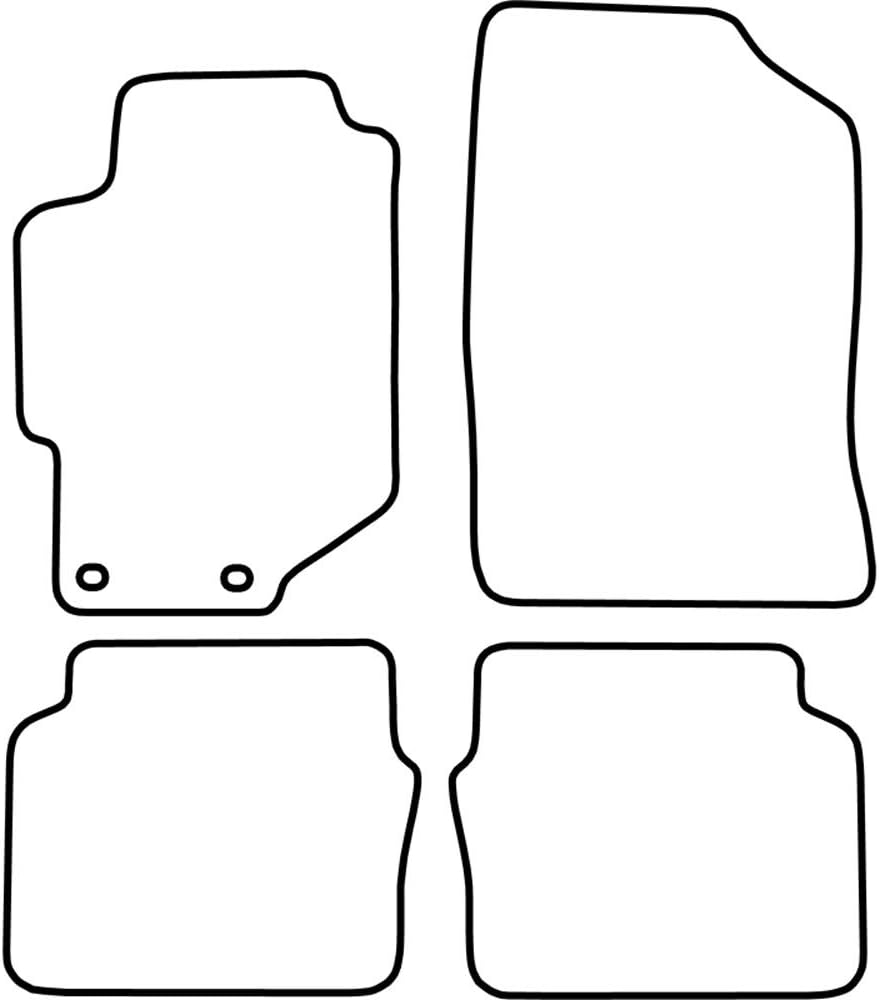 AUTO-STYLE AutoStyle Set velour car mats compatible with Honda Accord 2001-2003