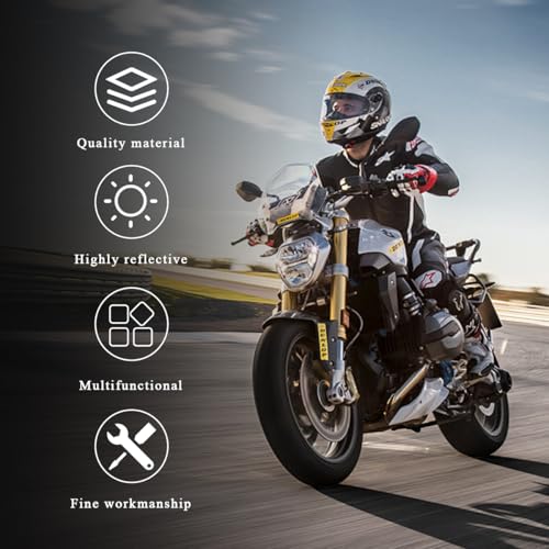 image for Yourkar 2 PCS Motorcycle Reflectors, M6 x 1.0 Screw Mounted Plastic Sa