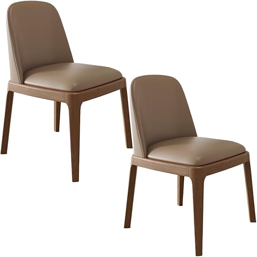 Miniatura 34 de YVYKFZD Juego de 2/4 sillas de comedor, sillas de comedor de madera, sillas de cocina tapizadas, silla de sala de estar sin brazos con respaldo