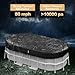 LXKCKJ Rectangular Pool Cover for above Ground Pools, Heavy Duty Winter Cover Ideal for Waterproof and Dustproof (9x18 FT, Black)