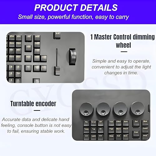DMX Controller 2040 Canali DMX512 Console Luce per Party DJ Disco Lampada da Palcoscenico con 2 porte di uscita DMX per operazioni di luce a testa mobile