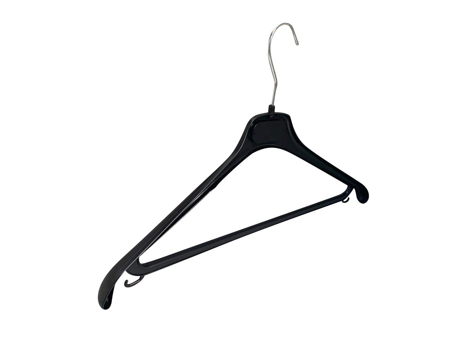 Kiroplast 30 perchas de plástico para camisas y camisas, para ahorrar espacio, antideslizantes, de 42 cm