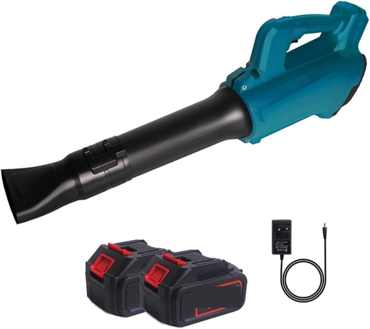 Soffiatore a Batteria per Giardino con 2 Batterie 4.0Ah, Soffiatore Elettrico Potente, Soffiafoglie a 6 Velocità Regolabili, Leggero e Portatile per Foglie, Erba, Cortile, Patio e Pulizia Esterni.