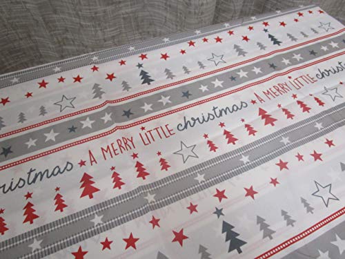 Mantel redondo antimanchas, diseño de árbol de Navidad, tamaño: 160 cm de diámetro, 100% impermeable