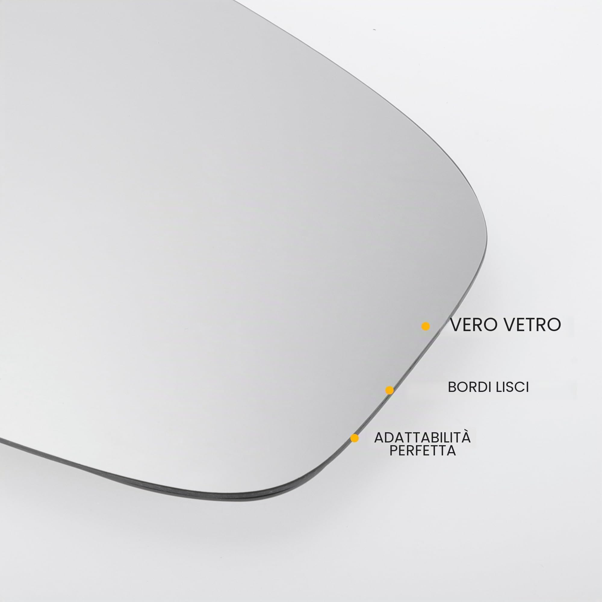 QUARKZMAN Vetro Specchio Retrovisore Destro Per Hyundai IX20 10-19 1pc