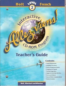 Paperback Allez, viens! Holt Level 2 French (Interactive CD-ROM Program Teacher's Guide) Book