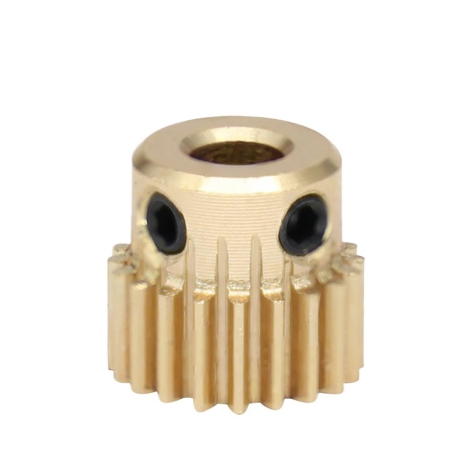 Bevel Gear Pinion Hardware Mechanical Spur Gear 0.5M-20T Bore Size 4/5/6/6.35mm Brass Mini Worm Gear Teeth Height 5mm Total Height 10mm for Drive Gear Box Parts(6mm)