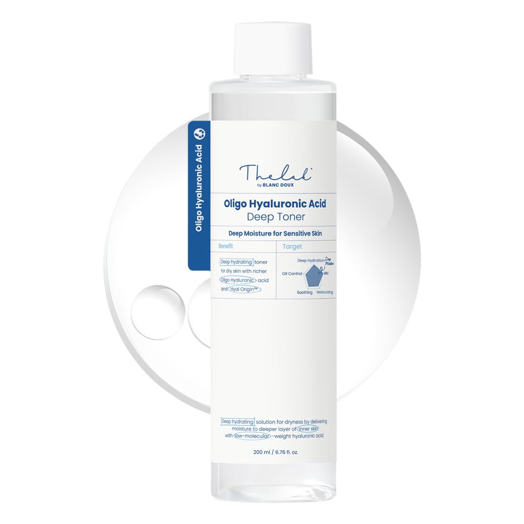 Oligo Hyaluronic Acid Hydrating Toner, 200ml (6.76 fl. oz.) – Deep Moisture, Skin-Smoothing & Oil-Water Balance for Dry and Sensitive Skin