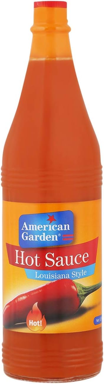 American Garden Hot And Spicy Sauce Louisiana Style Perfect For Seafood, Burgers, And More Dishes 355ml bottle (Pack Of 1)