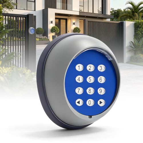 Teclado abridor de puerta corredera para entrada sin llave Hanchen azul 2