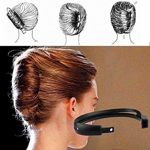 CW_ Women Hair Styling Updo Donut Bun Clip Tool French Twist Maker Holder Fashion