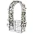 YITAHOME Metal Garden Arbor with Gate, Garden Arch for Climbing Plants Outdoor, Wedding Arches for Ceremony, Black Garden Archway for Backyard, Lawn and Patio