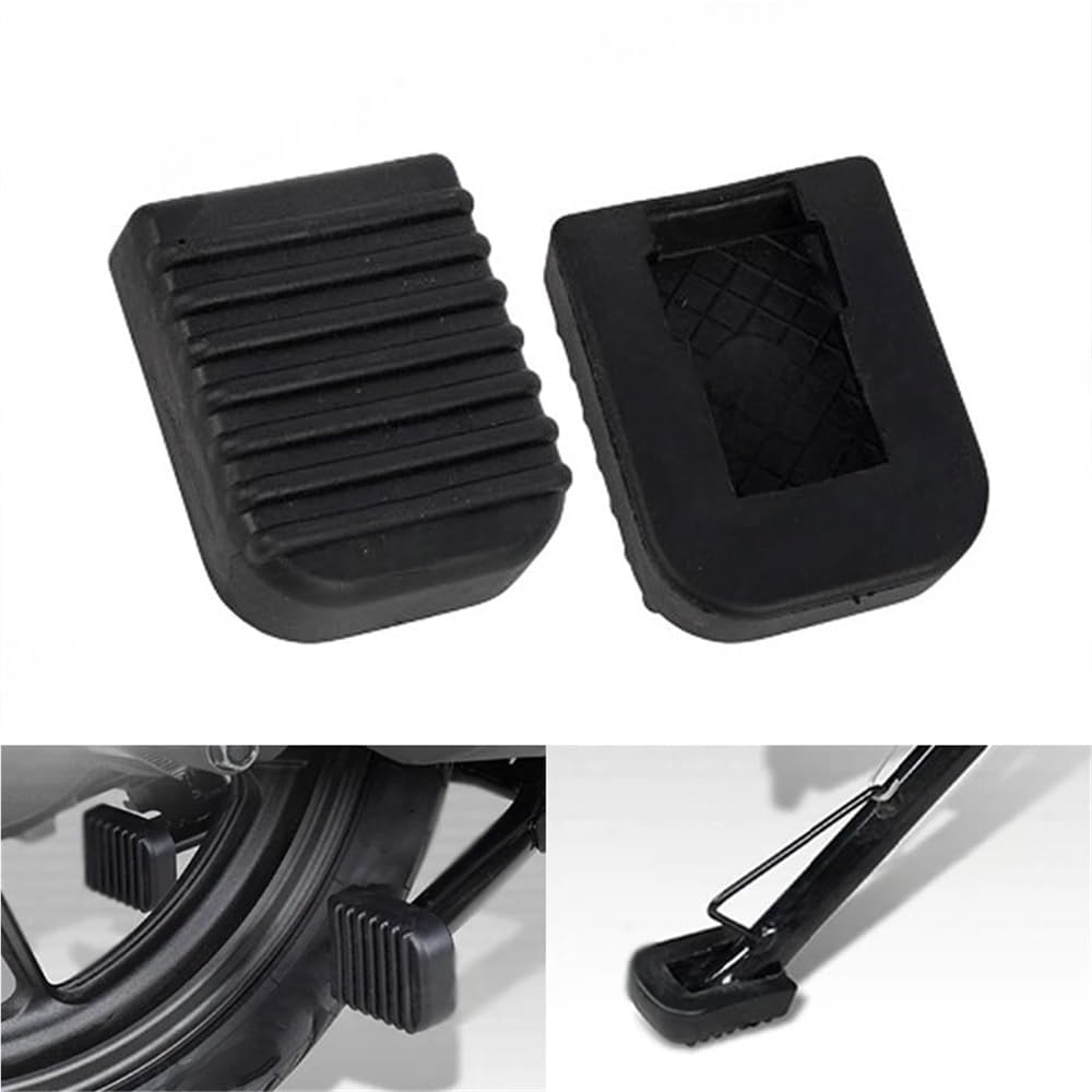 Woniyal 2Pcs Rubber Motorcycle Side Stand Rubber Pad for Cfmoto CF Moto CLX700 700mt 800mt 450MT 450SS 450NK 650MT CNC, Kickstand Enlarger Base, Center Stand Protective Cover, Foot Rest Mat