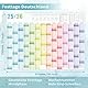 Wandkalender 2025 2026, Kalender 2025 2026 Wandkalender XXL (97 x 70 cm) in Poster Größe, Jahresplaner Querformat, Gefaltet - Wandplaner 2025 2026, Jahreskalender, Plakatkalender. 1 Stück