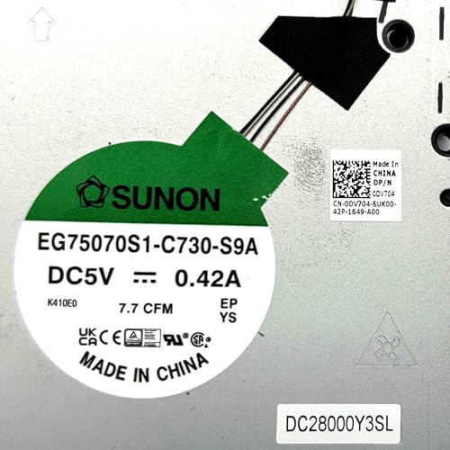 Ventilateur de refroidissement CPU GPU Dell 7670 DV704 haute durabilité