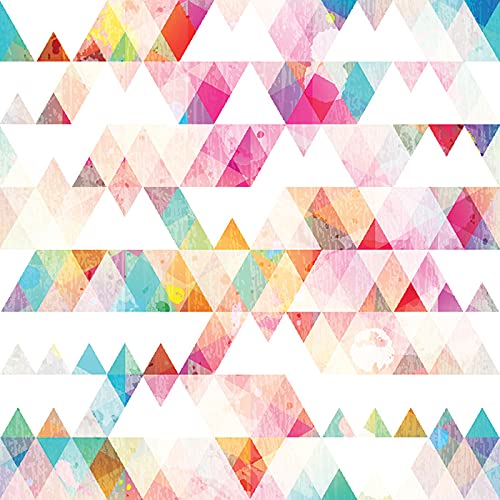 Papier peint design triangle géométrique multicolore haut de gamme - 3