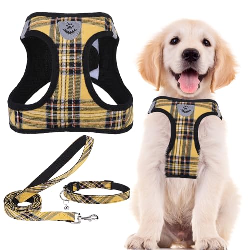 72% Off PUPTECK Dog Harness Set with Reflective Vest