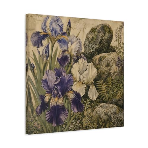 Toile Fleur Violette pour Habiller un Mur Vide | Déco Salon Chaleureuse