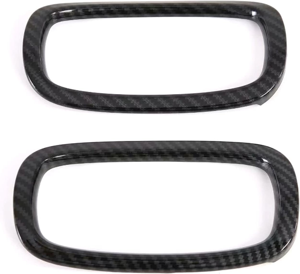 Jiangjiamin 車のスタイリング2個のabs トヨタプリウスプライムのための炭素繊維の内側のエアベントの出口のアウトレットカバーのトリムフィット Phv 17 19 18 メーカー在庫限り品