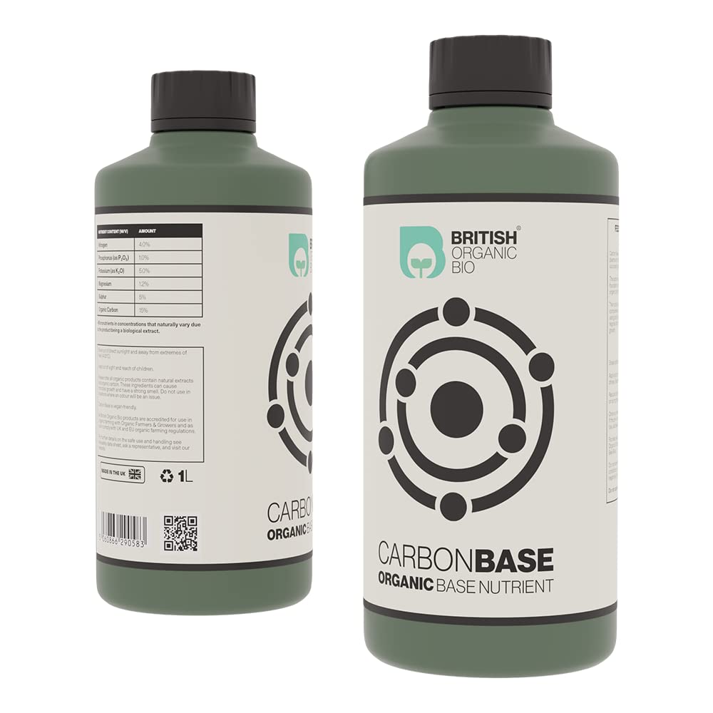 Carbon Base - Carbon-Rich Plant Feed for Soil, Coco and Containers | Balanced NPK with Magnesium and Sulphur | Concentrated Liquid Formula | Supports Roots, Microbes and Steady Growth