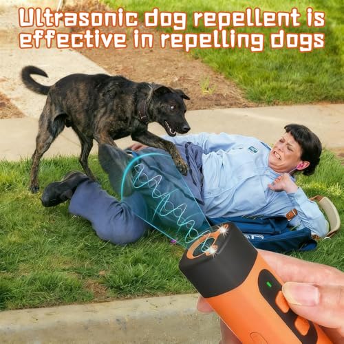 KOMEIYL Anti Bell Gerät Hunde, Antibell Ultraschall Gerät, Hundeabwehr Ultraschall mit 3 Einstellbaren, Erziehungshilfen Hunde, Gilt für Stubenreinheit Sensiblem Bellen Zeigt Sofortige Wirkung