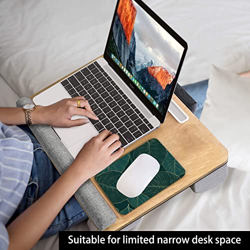 Image of Audimi Small Mouse Pad 6 x 8 Inch, Mini Mouse Pad Thick for Laptop Wireless Mouse Home Office Travel, Portable & Washable (Tropical Leaves)