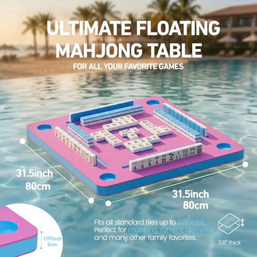 Mesa Flotante Mahjong para Piscina 32 Pulgadas miniatura 5