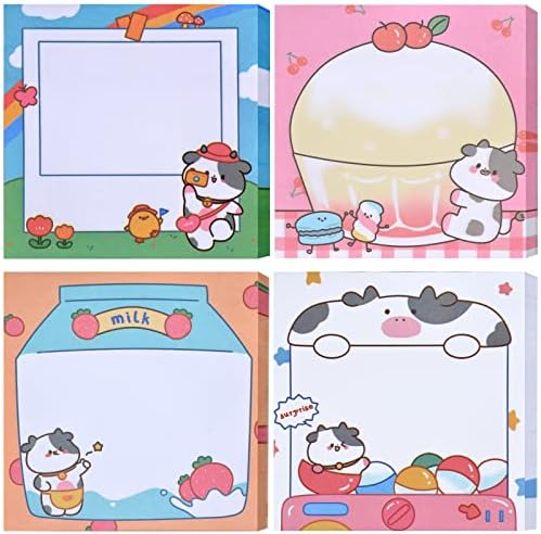 9 Pads Cute Sticky Notes Cartoon Animal Self Stick Notepads 3x3 Inches - View #13