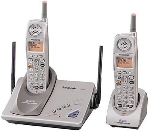 Panasonic Kx-Tg5202M Gigarange Supreme 5.8 Ghz Dss Expandable Cordless Phone With Dual Handsets