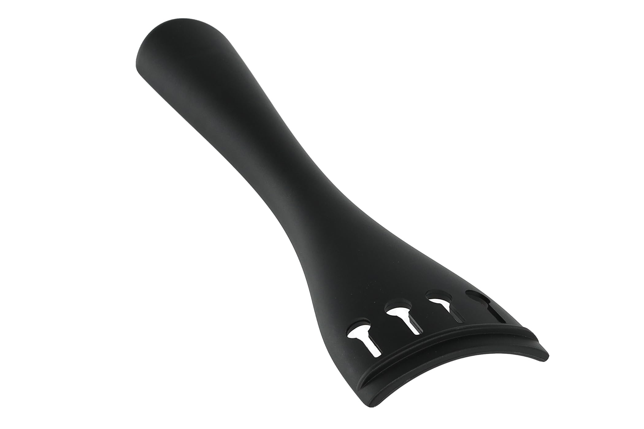 Wittner 265131 Cordal Contrabajo Ultra 1/2 - plástico de alta tecnología - ultraligero - forma de tulipán - con cordón de acero inoxidable - negro