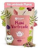 PregniVital® - Mami Vorfreude - BIO Schwangerschaftstee 1. 2. 3. Trimester - Beliebte Hebammen-Kräuter für die gesamte Schwangerschaft - auch perfekt als-Geschenk - 80g