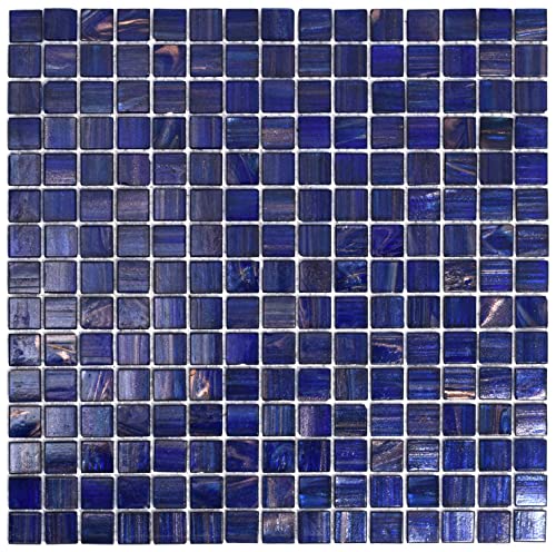 Goleya Glass Mosaic Tile For Bathroom Kitchen Wall Backsplash Shower Background Swimming Pool 12.87 Inch 1 Sheet Available For Mosaic Project Decoration And Diy Crafts #TOP1