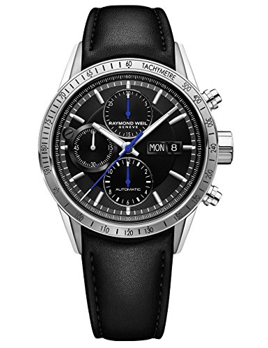 Raymond Weil Men's 7731-STC-20021 Freelancer Analog Display Swiss Automatic Black Watch